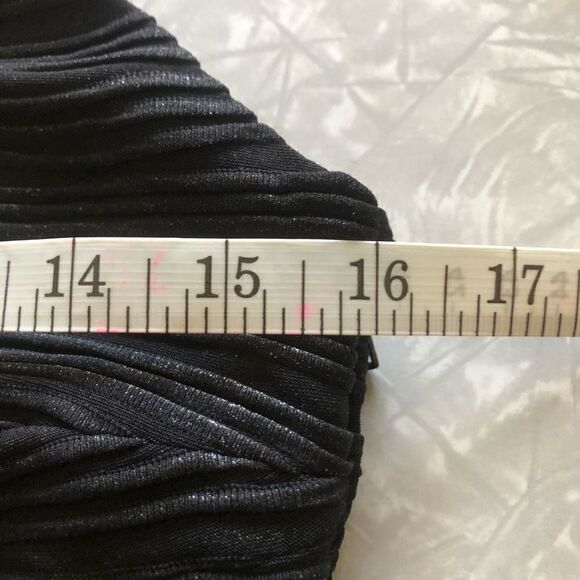 hailey logan by adrianna papel size medium black and silver glittery metallic sh - Picture 11 of 12